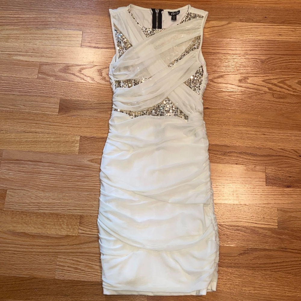 Gold Sequins Party Dress